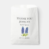 ブルーボンネットブルーフラワーズブライダルシャワー フェイバーバッグ (正面)