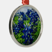ブルーボンネットブルーフローラテキサス州テシャンエレガント メタルオーナメント (右)