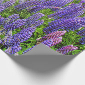 ブルーボンネットブルーフローラテキサス州テシャンエレガント ラッピングペーパー (角)