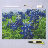 ブルーボンネットブルーフローラテキサス州テシャンエレガント 薄葉紙 (クラフト)