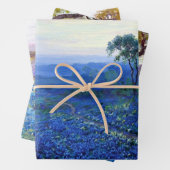 ブルーボンネットランドスケープby Julian Onderdonk ラッピングペーパーシート (インサイチュ)