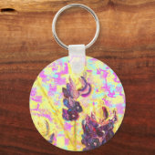 ブルーボンネットワイルドフラワーアップアップ キーホルダー (正面)