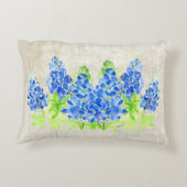 ブルーボンネットワイルドフラワーズピロー アクセントクッション (裏面)