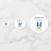 ブルーボンネットワイルドフラワーブルーフラワーズブライダルシャワー コンフェッティ (正面)