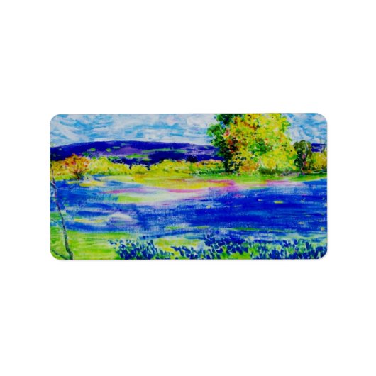 ブルーボンネットワイルドフラワー ラベル (正面)