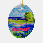 ブルーボンネット セラミックオーナメント (右)