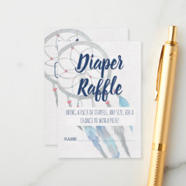 ブルーボーかわいらしホドリームキャッチャー赤ちゃんシャワー エンクロージャーカード