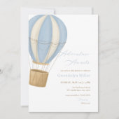 ブルーボーイの冒険が待っている！ベビーシャワーのご招待 招待状 (正面)