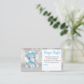 ブルーボーイエレファントおむつラッフルチケット素朴 エンクロージャーカード (スタンド正面)