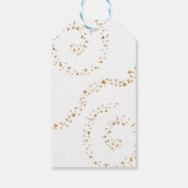 ブルーボーイオーバーザムーンベビーシャワーメッセージカード ギフトタグ (裏面)