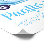 ブルーボーイカボチャおしゃぶり狩りベビーシャワーゲーム ポスター (角)