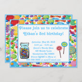 ブルーボーイキャンディーショップ招待状 招待状 (正面/裏面)