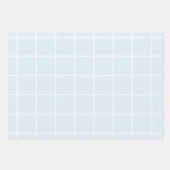 ブルーボーイコウノトリ赤ちゃんシャワーラッピング紙シート ラッピングペーパーシート (正面3)