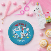 ブルーボーイシャークベビー誕生日パーティー紙プレート ペーパープレート (パーティー)