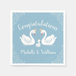 ブルーボーイスワン赤ちゃんシャワー スタンダードカクテルナプキン