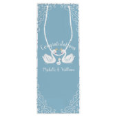 ブルーボーイスワン赤ちゃんシャワー ワインギフトバッグ (裏面)