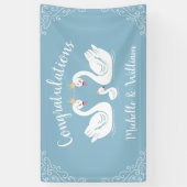 ブルーボーイスワン赤ちゃんシャワー 横断幕 (縦)