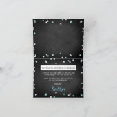 ブルーボーイズウィンタークリスマスベビーシャワー サンキューカード (内部)