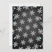 ブルーボーイズウィンタークリスマスベビーシャワー サンキューカード (裏面)