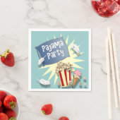 ブルーボーイズスリーポバーパジャマパーティーナプキン スタンダードカクテルナプキン (インサイチュ)