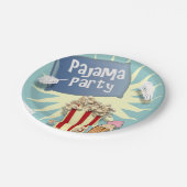 ブルーボーイズスリーポバーパジャマパーティー ペーパープレート (アングル)