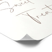 ブルーボーイズトレイン誕生日スイーツ&トリートサイン ポスター (角)