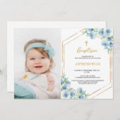 ブルーボーイズバプテスマ 招待状 (正面/裏面)