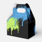 ブルーボーイズバースデーパーティーNeon Graffitiグリーンブルー フェイバーボックス (裏面サイド)