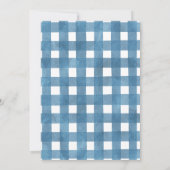 ブルーボーイズリトルカボチャートラック赤ちゃんシャワー 招待状 (裏面)