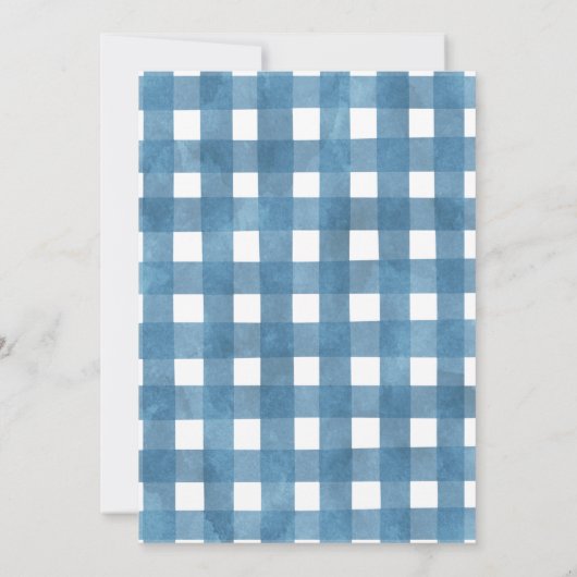 ブルーボーイズリトルカボチャートラック赤ちゃんシャワー 招待状 (裏面)