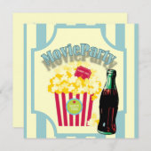 ブルーボーイズ映画誕生日パーティーへの招待 招待状 (正面/裏面)