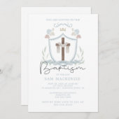 ブルーボーイズ最初の洗礼の招待 招待状 (正面/裏面)