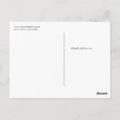 ブルーボーイズ洗礼/《キリスト教》洗礼式や命名式ありがとう ポストカード (裏面)