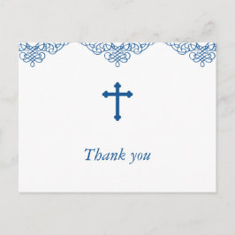 ブルーボーイズ洗礼/《キリスト教》洗礼式や命名式ありがとう ポストカード