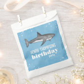 ブルーボーイズ誕生日パーティシャークカスタムズ フェイバーバッグ (クリップ留めされた状態)