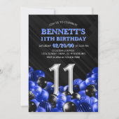 ブルーボーイズ11誕生日 招待状 (正面)