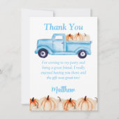 ブルーボーイズ ポップシクル 誕生日パーティー お礼カード 招待状 (正面)