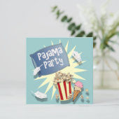 ブルーボーイズSLEEPOVERパジャマパーティの招待状 招待状 (スタンド正面)