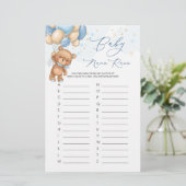 ブルーボーイテディベアバルーンベビー名レースゲーム (スタンド正面)