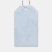 ブルーボーイテディベアバルーン赤ちゃんシャワー ギフトタグ (裏面)