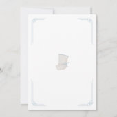 ブルーボーイハンボックドルジャンチ最初の誕生日 招待状 (裏面)