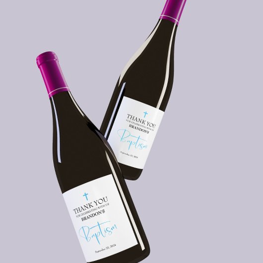 ブルーボーイバプティスワインラベル ワインラベル