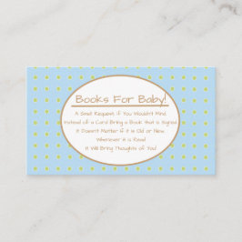 ブルーボーイバードベビーシャワー書要旨挿入 エンクロージャーカード