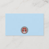 ブルーボーイバードベビーシャワー書要旨挿入 エンクロージャーカード (裏面)