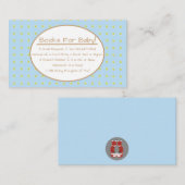 ブルーボーイバードベビーシャワー書要旨挿入 エンクロージャーカード (正面/裏面)