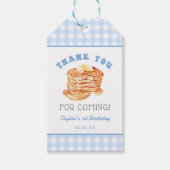 ブルーボーイパンケーキブレックファスト誕生日サンキューユー ギフトタグ (正面)