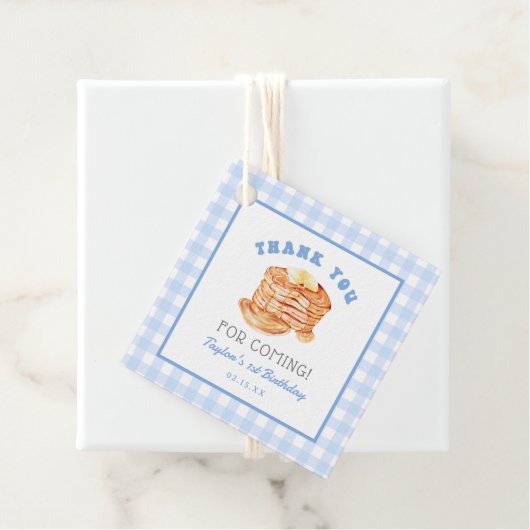 ブルーボーイパンケーキブレックファスト誕生日サンキューユー フェイバータグ (インサイチュ)