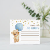 ブルーボーイベアアドバイスfor the Mom card (スタンド正面)