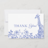 ブルーボーイベビーシャワートイレサファリサンキューカード サンキューカード (正面)