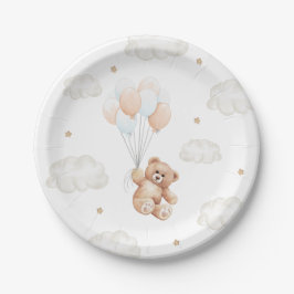 ブルーボーイベビーシャワー待つことができる ペーパープレート